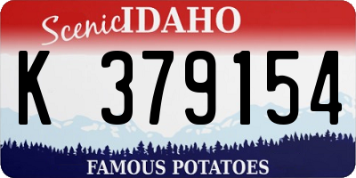 ID license plate K379154