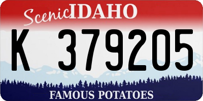 ID license plate K379205