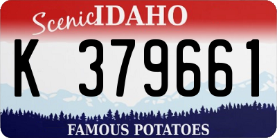 ID license plate K379661
