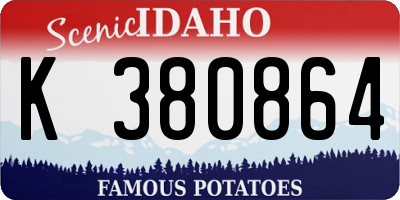 ID license plate K380864