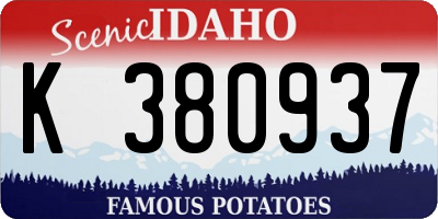 ID license plate K380937