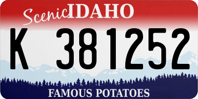 ID license plate K381252