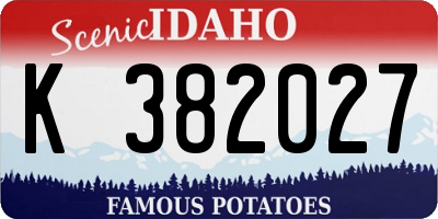 ID license plate K382027