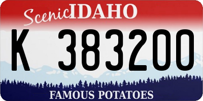 ID license plate K383200