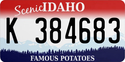 ID license plate K384683