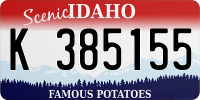 ID license plate K385155