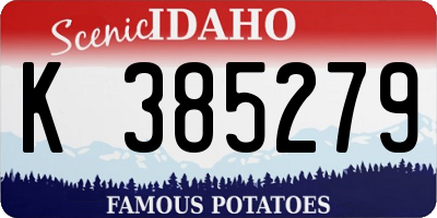 ID license plate K385279