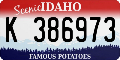 ID license plate K386973