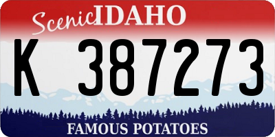 ID license plate K387273