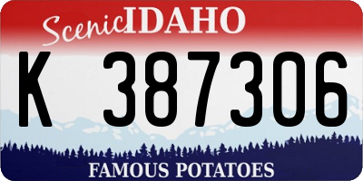 ID license plate K387306