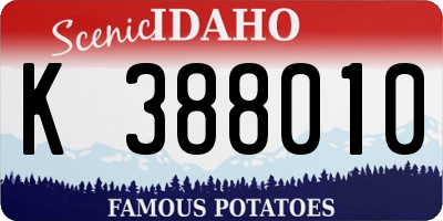 ID license plate K388010