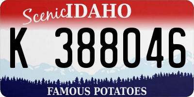 ID license plate K388046