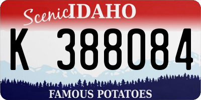 ID license plate K388084