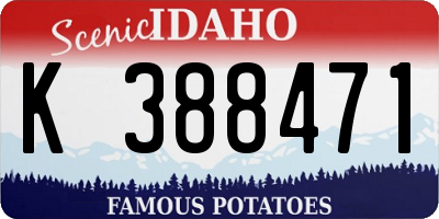ID license plate K388471