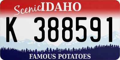 ID license plate K388591