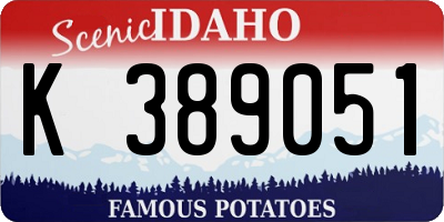 ID license plate K389051