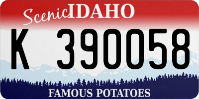 ID license plate K390058