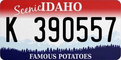 ID license plate K390557