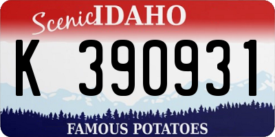 ID license plate K390931