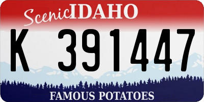 ID license plate K391447