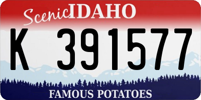 ID license plate K391577