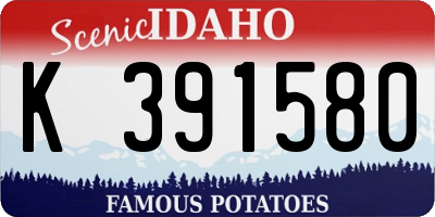 ID license plate K391580