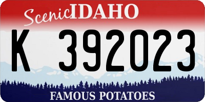 ID license plate K392023