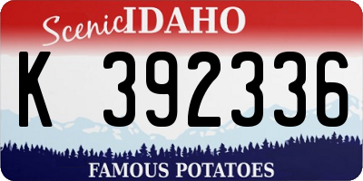ID license plate K392336