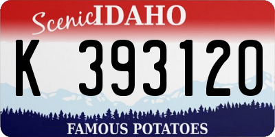 ID license plate K393120