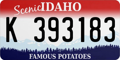 ID license plate K393183
