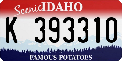 ID license plate K393310