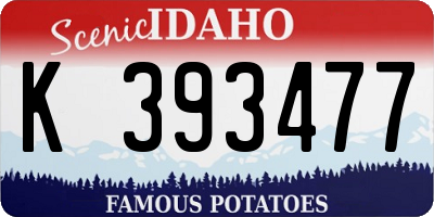 ID license plate K393477