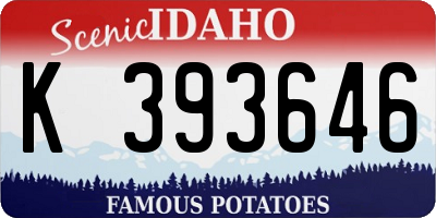 ID license plate K393646