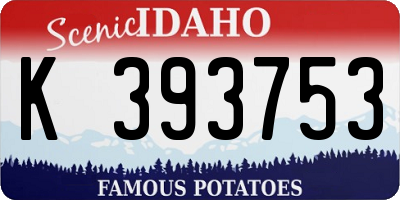 ID license plate K393753