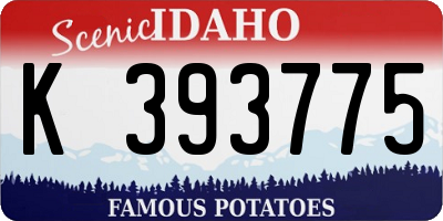 ID license plate K393775