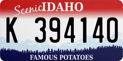 ID license plate K394140
