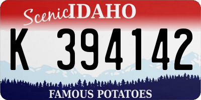 ID license plate K394142