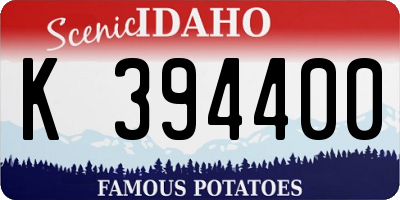 ID license plate K394400