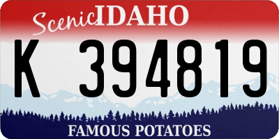 ID license plate K394819
