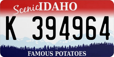 ID license plate K394964