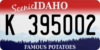 ID license plate K395002