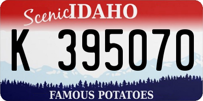 ID license plate K395070