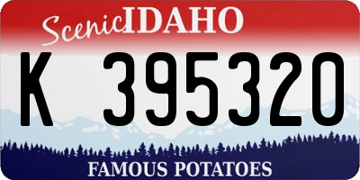 ID license plate K395320