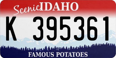 ID license plate K395361