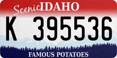 ID license plate K395536