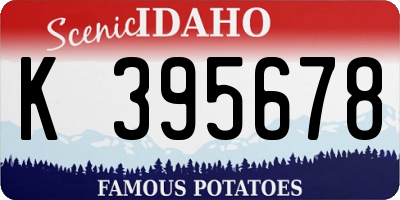 ID license plate K395678