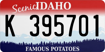ID license plate K395701