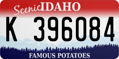 ID license plate K396084