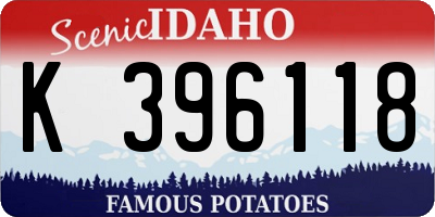 ID license plate K396118