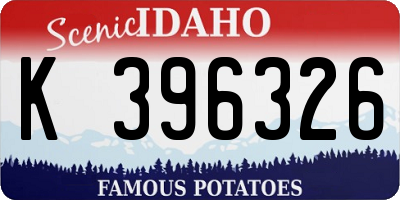 ID license plate K396326